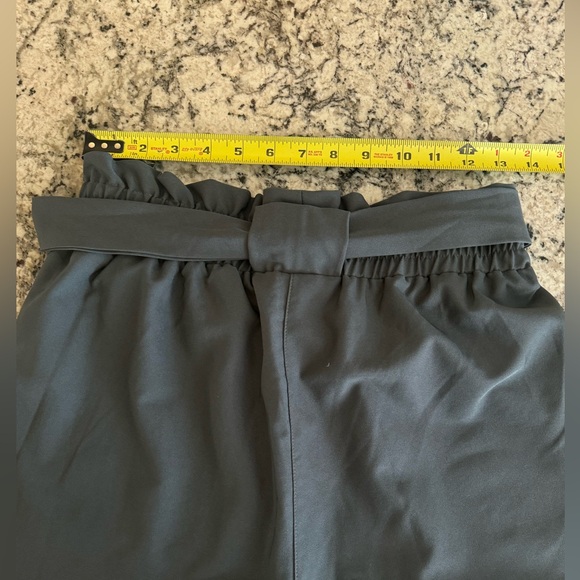 Grace Karin Dark Gray Slacks Women’s Size M Elastic High Waist with Tie Belt EUC - Picture 7 of 16